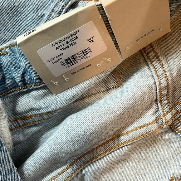 AGolde Parker Long Short Size 32 NWT - Picture 11 of 15